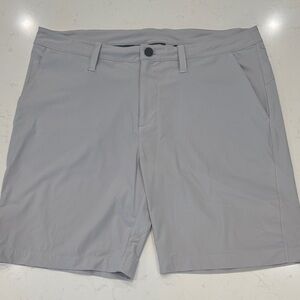 Zella Light Gray Men's Flat Front Shorts